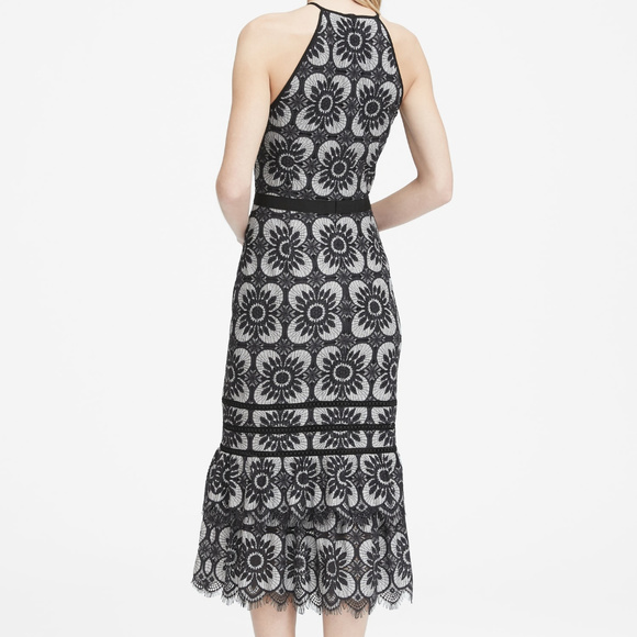 BANANA REPUBLIC NWT Lace Midi Dress - Picture 2 of 9